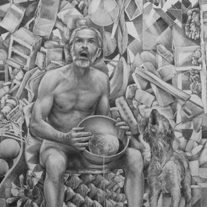 Howlin - Drawing by Richard Jacobi - The Mythologies